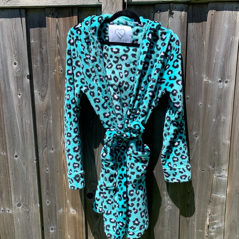 Cheetah print robe